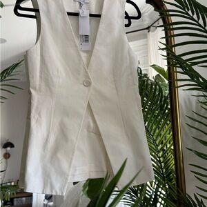 Derek Lam Cream Sleeveless Vest
